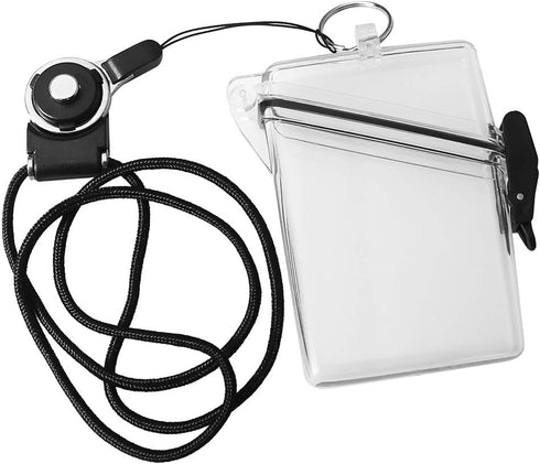 Sport Waterproof ID Card Badge Holder Case with Lanyard Cover, Multiple Credit Cards, Registration, Ins Card Heavy Duty