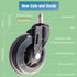 Office Chair Caster, Soft Wear-Resistant Replacement Wheels, Supports 650 LBS, Smoothly Rolls on Hardwood