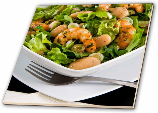 3dRose Shrimp, White Beans, Onions, arugula, Cuisines - LI11 NTO0037 - Nico