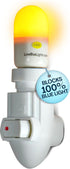 LowBlueLights Amber Night Light: 120V Plug-in LED Blocks 100% Blue Light for