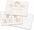 Chuxvon Kids Thank You Cards Fill in the Blank, Boho Rainbow Thank You
