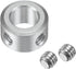 uxcell 2pcs Set Screw Shaft Collar for 8mm Shaft, 14mm OD, 8mm Thickness, Aluminum Alloy Clamp-On