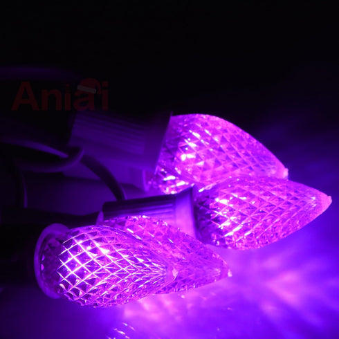 25PCS C7 Bulbs C7 Bulbs E12 Bulbs Commercial Led Christmas Light - Led with Base Sockets Replacement for Outdoor String