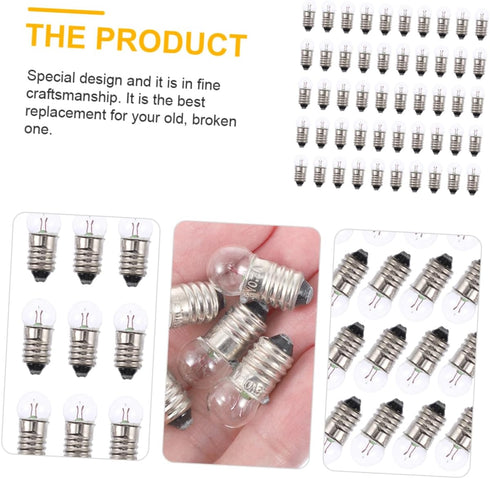 50pcs Bulbs Bulbs Bulb Bulb Bulb Small Science Experiments Electricity Kit Round Light Science Kit Teaching Supplies
