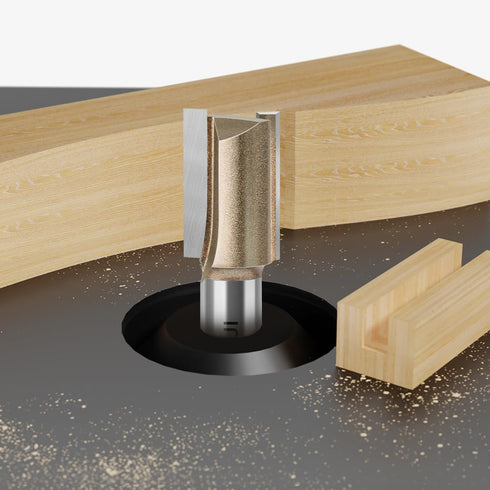 JGZUI Set 1/2" 0.87inch, Router Bit for Woodworking, Shank,Slotted Diameter Straight Flush Trim Bits, Professional