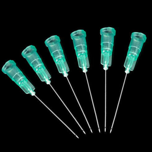 100Pack 21Ga 1 1/2Inch Disposable Lab Supplies with Cap, Individually Sealed Wrapped