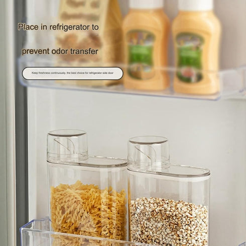 TKOWTB Transparent Laundry Detergent Dispenser Bottle Sealed Tank for Detergent Powder Laundry Room