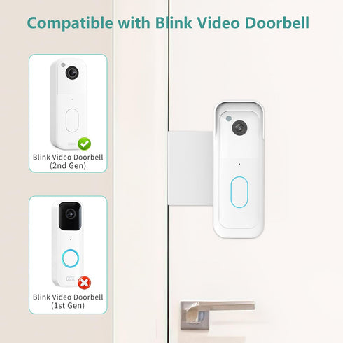 Pefecon Commercial Anti-Theft Blink Doorbell Mount, Heavy Duty Metal Door Mount for All-New Blink Video