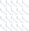 uxcell 20 Pcs Adjustable Right Angle Brackets, Slotted L-Shape Corner Bracket 3.9"x1.2"x0.7",
