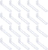 uxcell 20 Pcs Adjustable Right Angle Brackets, Slotted L-Shape Corner Bracket 3.9"x1.2"x0.7",