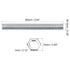 MECCANIXITY 3.54 Inch M10 M10 1 Set Lamp Pipe, Long All Thread Extension Rod for Chandelier Pendant Lights with Hex Nut
