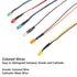 50pcs 12 Volt 5mm Red LED Lights - Emitting Diodes Pre Wired 7.9 Inch DC 12V LED Light Diffused Colored Lens