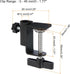 PATIKIL 0.49" Hole Dia. Desk Clamp, 2 Pcs Universal C-Clamp Base with Adjustable Screw for Microphone Mic Arm Table Lamp Mount Holder, Black