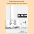 Dimming ZJchao Desk Lamp, LED Desk Lamps with Fans Pen Holder Four Headed Touch Control Stepless Foldable Table Study