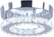 Modern Mini Led Chandelier Semi Flush Mount Crystal Lighting Ceiling Crystal Lamp