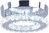 Modern Mini Led Chandelier Semi Flush Mount Crystal Lighting Ceiling Crystal Lamp