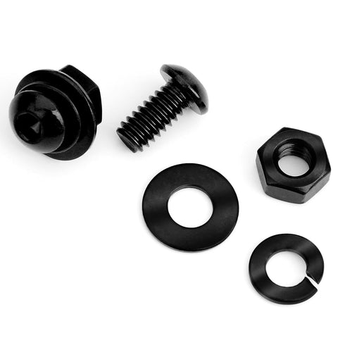 (20 Sets) 1/4-20 Bolt x 1/2" Button Head Socket Cap Bolts, Black Oxide 304 Stainless Steel Nuts and Bolts Assortment Kit