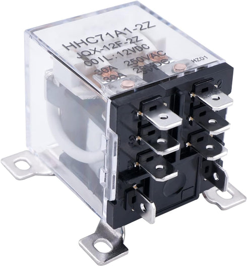 TWTADE/JQX-12F-2Z General Purpose High Power Relay 30A DPDT 2NO+2NC AC 110V Coil Voltage 8 Pin