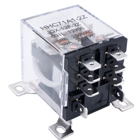 TWTADE/JQX-12F-2Z 30A DPDT 2NO+2NC General Purpose High Power Relay DC 24V Coil Voltage 8 Pin