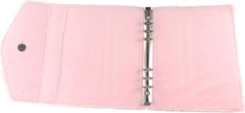 Kpop Photocard Binder, Plush Cover, A5 Refillable 6 Ring Budget Binder, Mini Notebook Planner