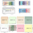 BAYTORY 1300 Sheets Pastel Transparent Sticky Notes, Clear Waterproof 3 x 3 inch See Through Memo Pad, Self-Adhesive Translucent Writable Index Tabs for Annotating Books, Stationary Supplies