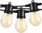 SUNTHIN Outdoor String Lights, 48FT Patio Lights with 16 LED Shatterproof Bulbs