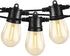 SUNTHIN Outdoor String Lights, 48FT Patio Lights with 16 LED Shatterproof Bulbs