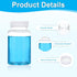 PATIKIL 20 Pcs 200ml Reagent Bottles, Transparent PET Wide Mouth Round Bottles with Screw Cap for Lab Storage