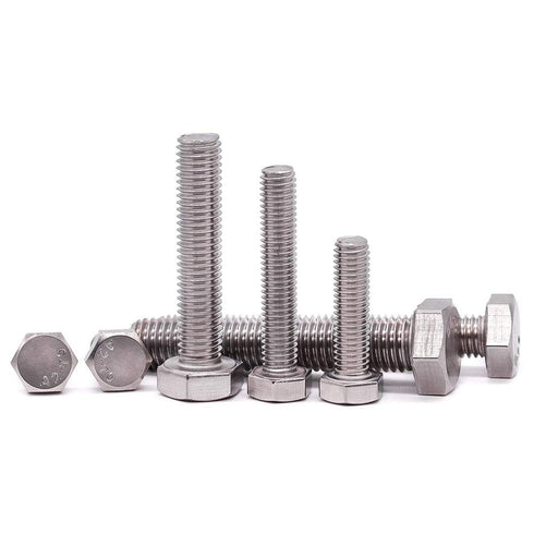 3/8-16 x 1 Hex Head Bolts Screws, 304 Stainless Steel 18-8, Fully Threaded, 10 PCS