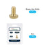 Hex Head Screw Bolt 5Pcs (1/4-20x1/2"), Brass Fully Threaded Solid Hex Bolts for Machinery Repair