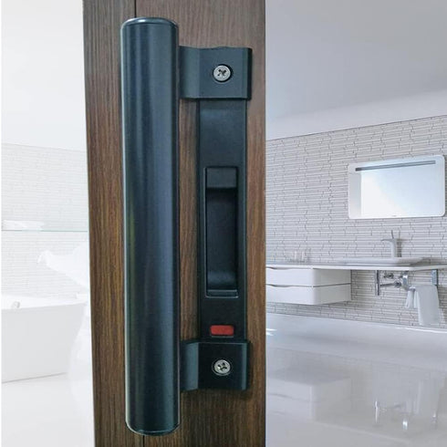 WANLIAN Aluminum Alloy Sliding Door Handle for Balcony Glass, Bathroom, Closet Metal Modern Handle