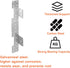 Galvanneal 18-Gauge Adjustable Stair-Stringer Connector, Interchangeable Concealed Hanger, 8 PCS with Screw