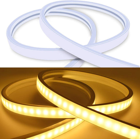 10mm IP67,13x5mm 16.4FT/5M Silicone LED Channel System, NEON Tube for DIY LED Rope Light Strip, Aluminum Profile New
