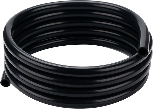 Silicone Tubing 3/4 ID 1 OD - 16FT Black Flexible Food Grade
