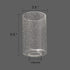 2 Pack 1-5/8-Inch G0004 Clear Seeded Glass Shade, Cylinder Light Fixture Replacement Globe or Cover with Fitter