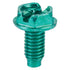 NSI GSH Solid Wire Grounding Hex Head Screw, Green, Pack of 100 for Electrical Applications