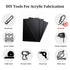KINLINK 12x12 Acrylic Sheets, 1/8inch (3mm) Black Plexiglass, Protective Paper for DIY Projects, 2 Pack