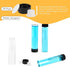 40ml Clear Glass Vials with Screw Caps and Plastic Stoppers, Small Liquid Sample Glass Test Tubes, Leak-Proof Glass Bottles, 25PCS