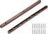 PATIKIL 12 Inch Drawer Slides, 4 Pcs Plastic Guide Rails Side Mounted