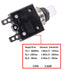 smseace 3Amp Electric Button Breaker, 125/250VAC Thermal Overload Protector with Manual Reset