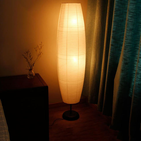 cunueae Simple Bedside Paper Lamp Shade Floor Light Covers Decorative Lampshade Standing Lamp Replacement Shade Easy