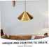Hemobllo Copper Plated Metal Lamp Shade Cone for Ceiling Pendant Light Base Modern Lampshade for Desk and Floor Lamps