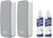 LOUKIN 2 Pack Magnetic Dry Erase Eraser, Whiteboard Eraser, Glass Board Eraser, 3.4 fl oz Cleaner Included