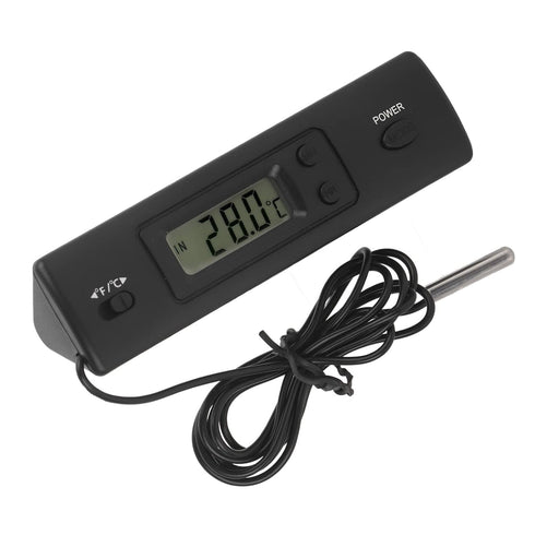 Electronic LCD Digital Temperature Meter - Thermometer Probe Sensor Wired for Refrigerator
