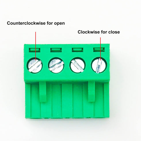 5 Pcs 5.08mm 4 Pin Phoenix Type Connector Green PCB Screw Terminal Block, 4 Pole