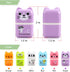Tamaki 6 Pack Cute Erasers for Kids, Pencil Rubber Eraser with Cover and Roller for Party Favors Gift Supplies (Model B)