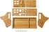 ValuXpro Bamboo Screwdriver Organizer - Tool Storage Organizer Workbench Desktop Rack - Hand Piler Tools Storage Holder