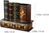 Kisangel False Book Box - Vintage Wooden Pen Pencil Storage Holder, Antique Classic Fake Book 15x13.5cm with Drawer for