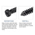 Hex Lag Screws (5/16" x 2") 5Pcs - Carbon Steel Phillips Self-Tapping Wood Bolts for Household Applications