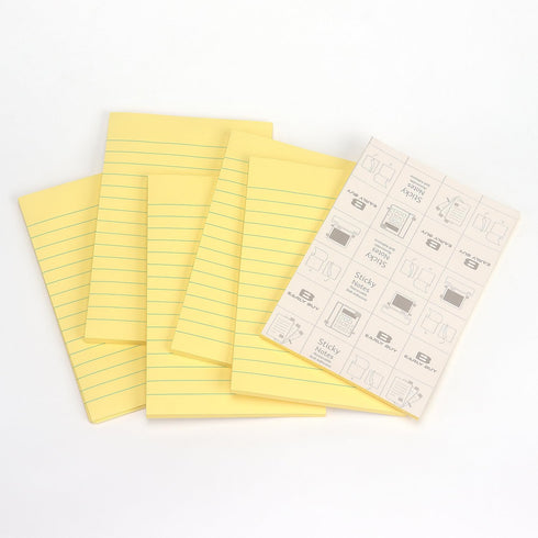 Early Buy Lined Sticky Notes, 6 Pads, 4x6, 45 Sheets/Pad, Bright Color Sticky Notes